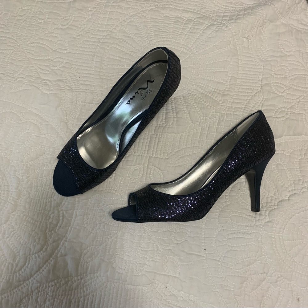 Sparkly navy heels